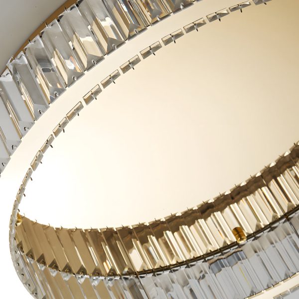 Round Crystal Stepless Dimming LED Luxury Post-Modern Ceiling Light Fixture - Image 6