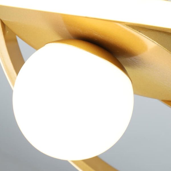 Nordic Modern Simple Streamer Surround Design LED Semi-Flush Mount Light - Image 9