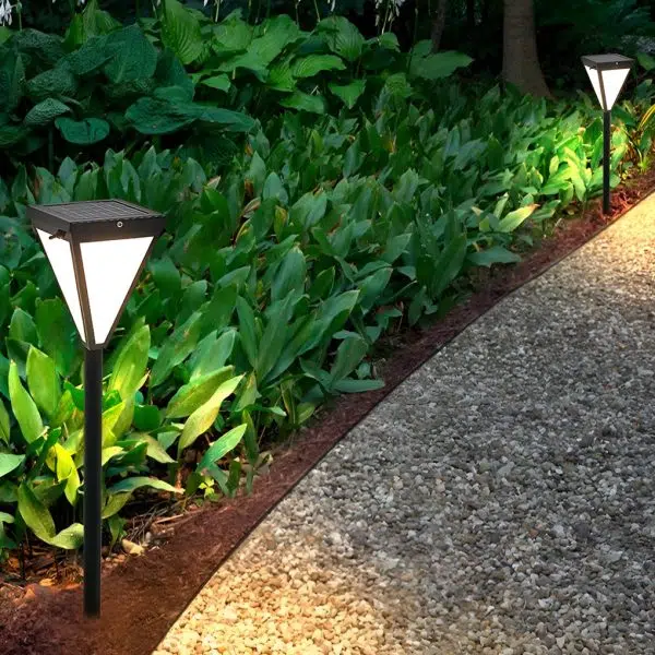 Outdoor Waterproof 2.6w LED Modern Solar Pathway Lights Post Lights - Image 4