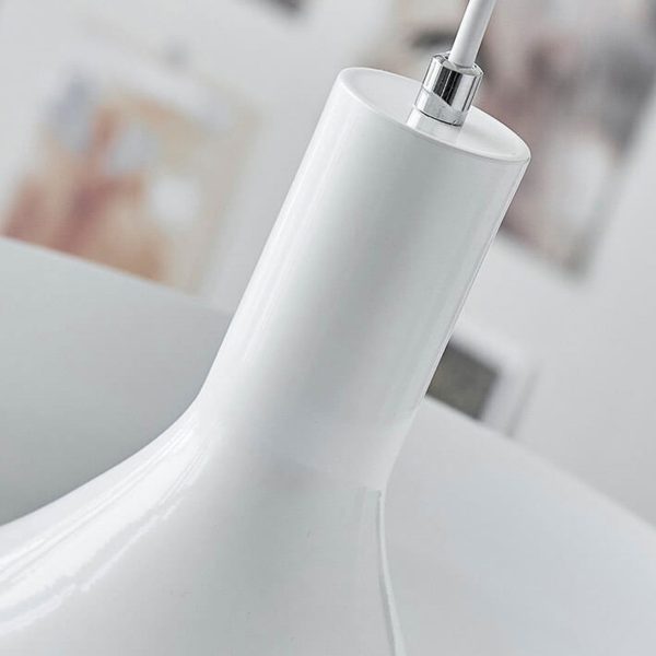 Nordic Minimalist UFO Metal Disc 1-Light Pendant Light - Image 7