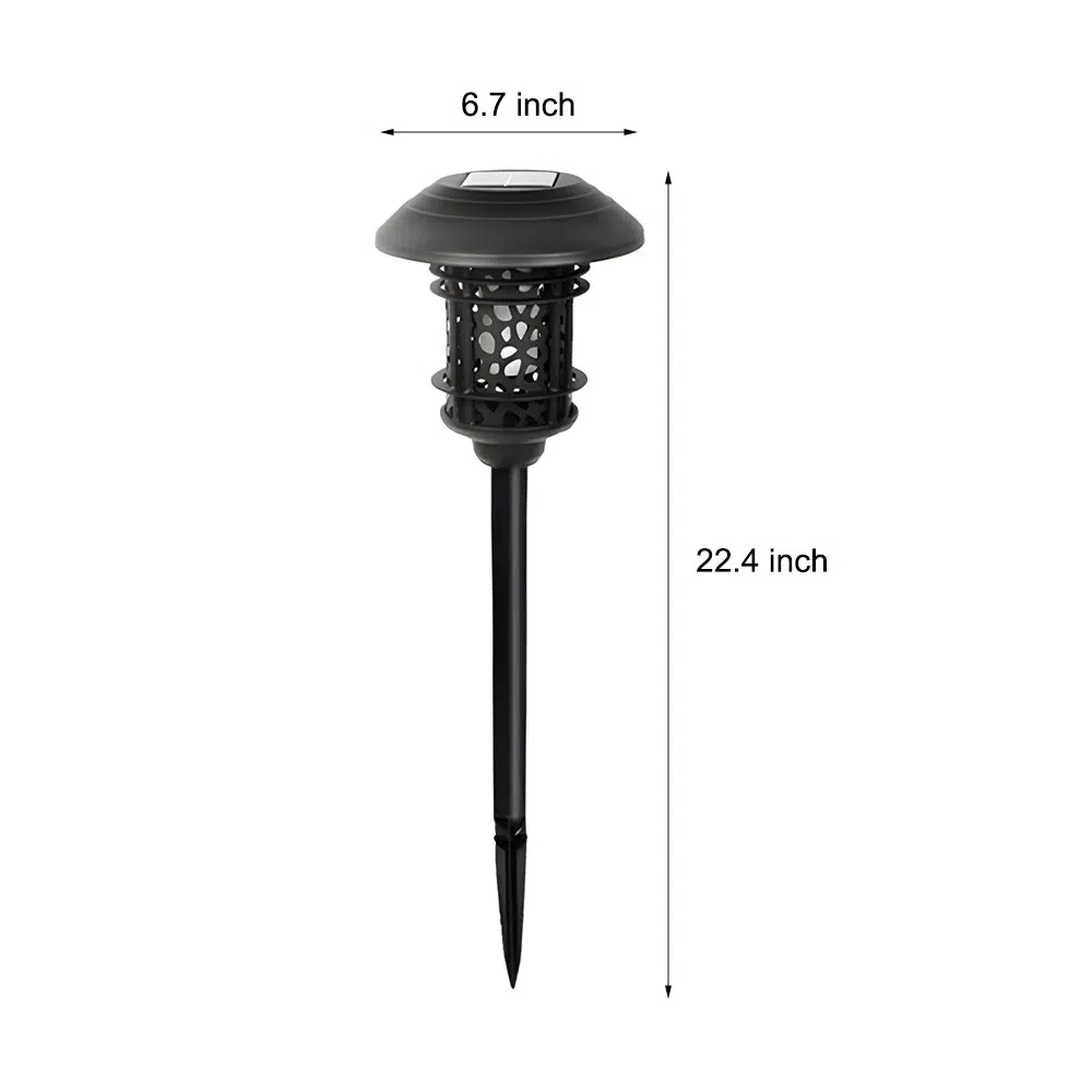 8-139355b3-b3c9-458f-b52b-92c25c5e3a4b.jpg 22.4-inch Solar Black Pathway Light with Stake - Image 5