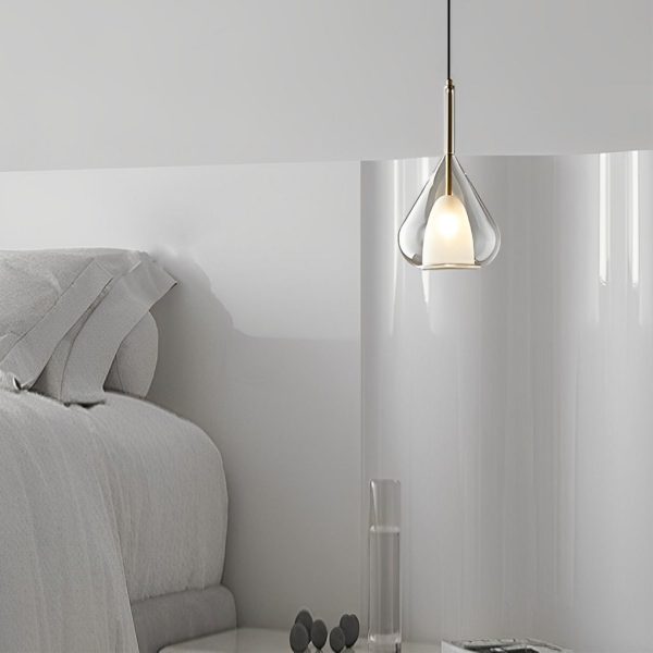 Raindrop Creative Double Layers Glass Nordic Pendant Lights Small Chandelier - Image 3