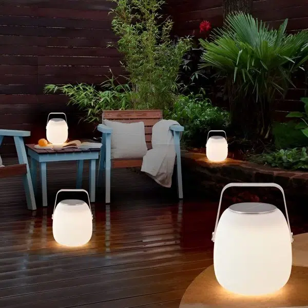 Portable Lantern Shaped Waterproof Chargable Solar Table Lamp with Remote - Image 5