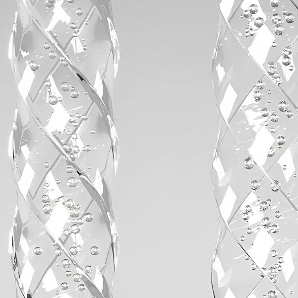 Bubbles Lamppost Square Waterproof LED Modern Solar Post Caps Lights - Image 6