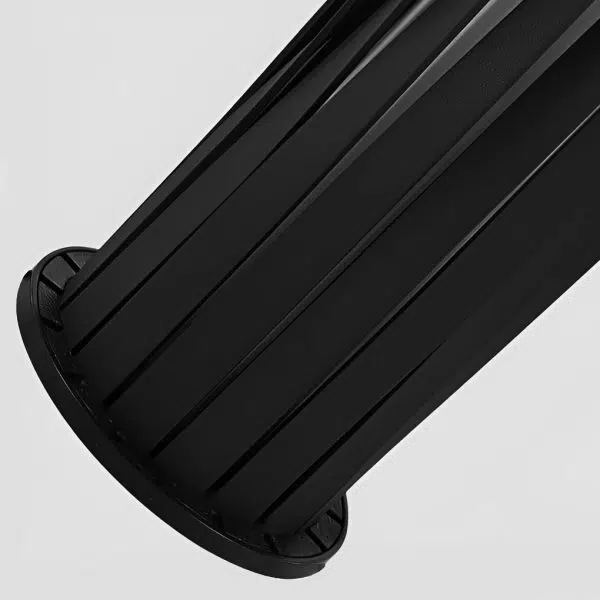 Geometric Black Cage Solar LED Pathway Lights - Image 7