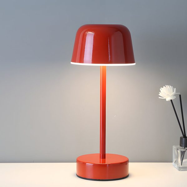Tunable Metal Finish Table Lamp in Hat-style - Image 3