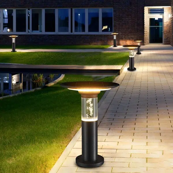 Solar Path Lights with Innovative Round Top Disk Down Lighting and Bubble Design - Image 4