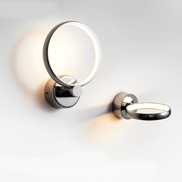 Circular Minimalist Aluminum LED Nordic Decorative Wall Sconces Wall Lamp - Image 7