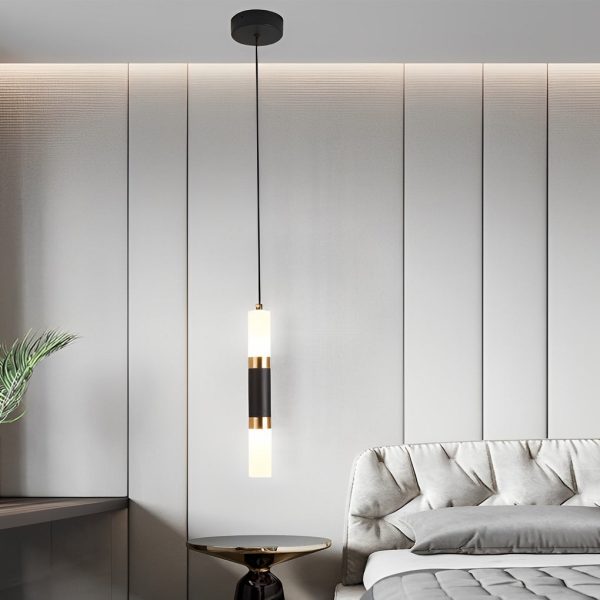 Personality Minimalist LED Black Nordic Pendant Light Kitchen Island Lighting - Image 5