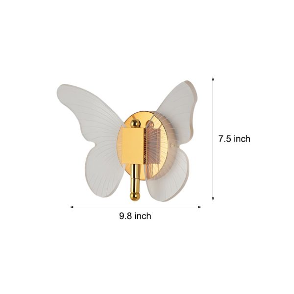 Butterflies Luxury Creative Three Step Dimming Modern LED Wall Lights Fixture - Image 7