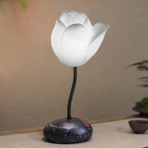 Short Fancy Lotus Aesthestics LED Flower Floor Lamp - Image 3