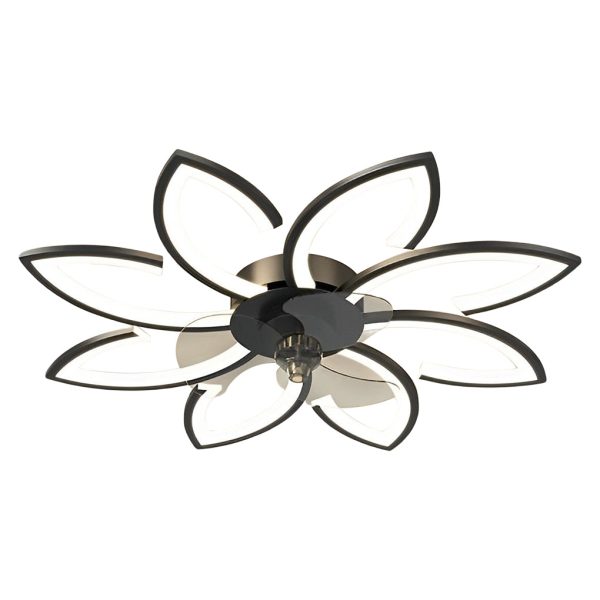 Flower Smart Silent Stepless Dimming LED Modern Ceiling Fan Light - Image 19