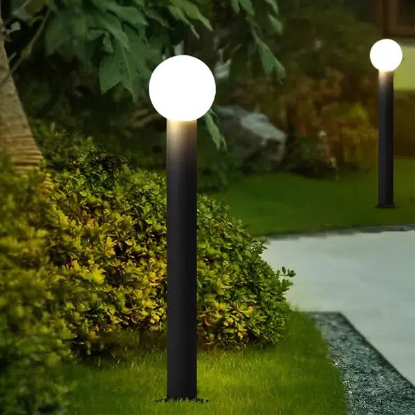 Elegant Round Ball LED Pathway Lights - Waterproof & Sturdy