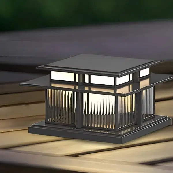 Outdoor IP65 Waterproof LED Modern Solar Post Caps Lights Pillar Light - Image 7