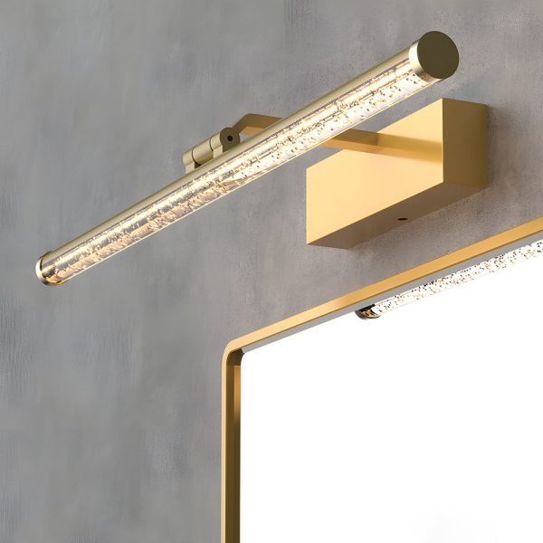 Rotatable Seeded Acrylic LED Bathroom Vanity Light Dimmable Modern Bath Bar - Image 2
