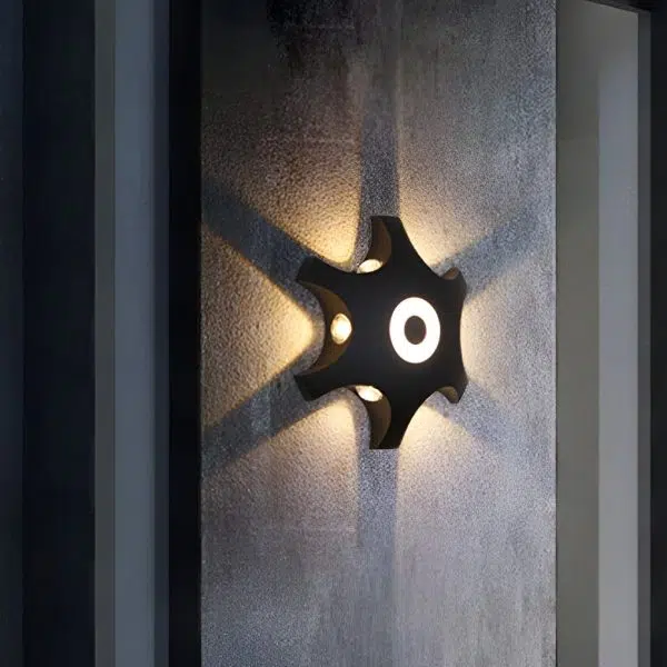 Flower Shaped LED Waterproof Nordic Wall Washer Lights Wall Sconces Lighting - Image 3