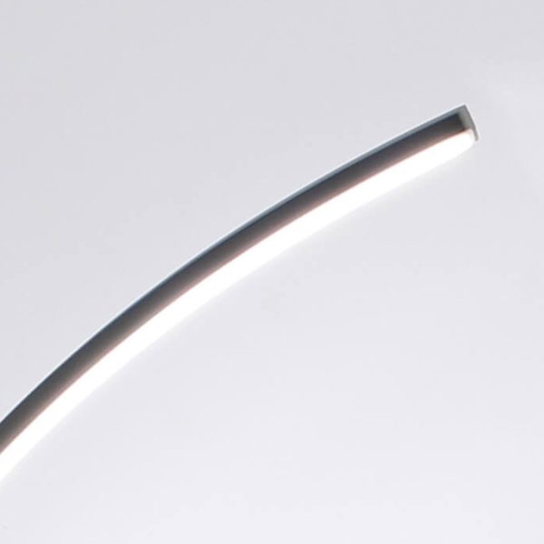 Nordic Minimalist Line Bending with Tray LED Standing Floor Lamp - Image 9
