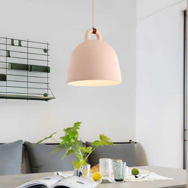 Resin Semicircle Bell Minimalist Decorative Art Nordic Chandeliers - Image 5