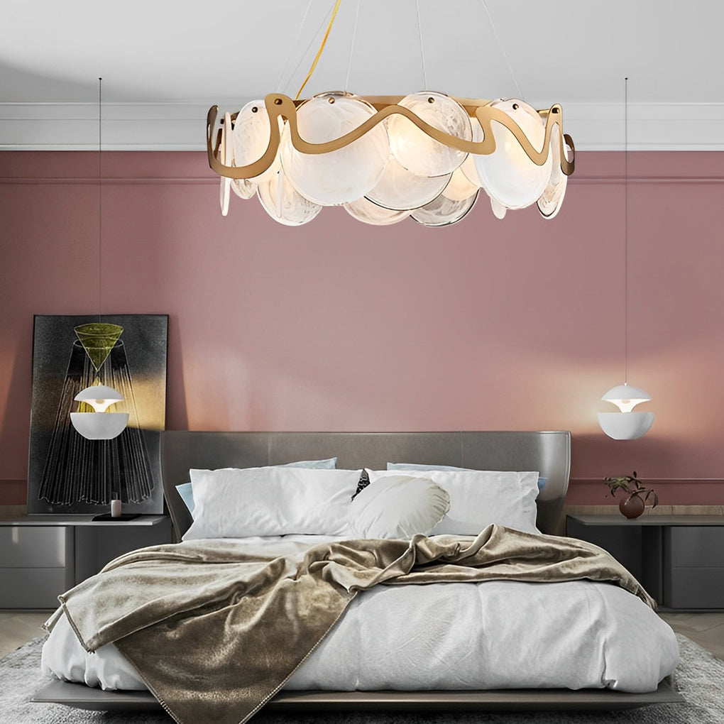 8-60ad3574-6797-4794-a87a-69b892e5af6e.jpg Round Glass Creative Art Iron LED Nordic Chandelier Pendant Lights - Image 1