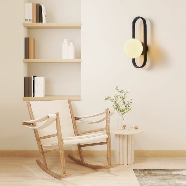 Creative Glass Shade Elliptical Iron Modern Wall Lights Fixture Wall Lamp - Image 8