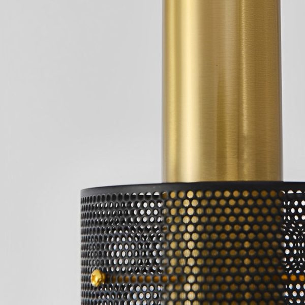 Cylindrical Minimalist Iron Grid Creative Modern Pendant Lighting - Image 8