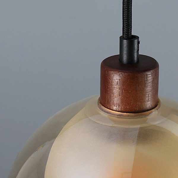 Mesh Metal and Frosted Glass LED 11 inch Table Lamp - Image 4