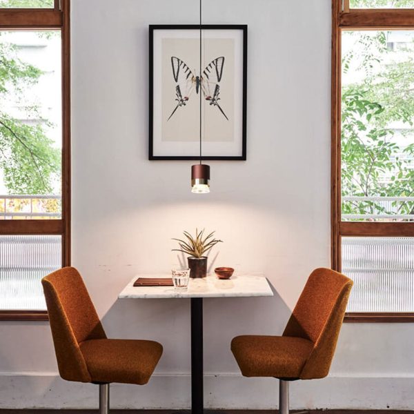 Nordic Light Luxury Cylindrical Aluminum Acrylic LED Pendant Light - Image 3