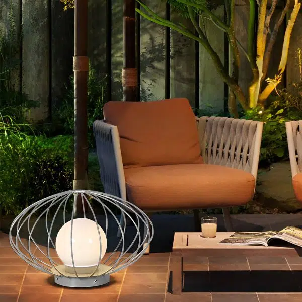 Mushroom Cage Shape LED Waterproof Modern Lawn Lamp Outdoor Lights - Image 5