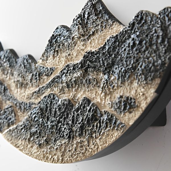 Round Creative Mountain Scenery LED Waterproof Modern Outdoor Wall Lamp - Image 8