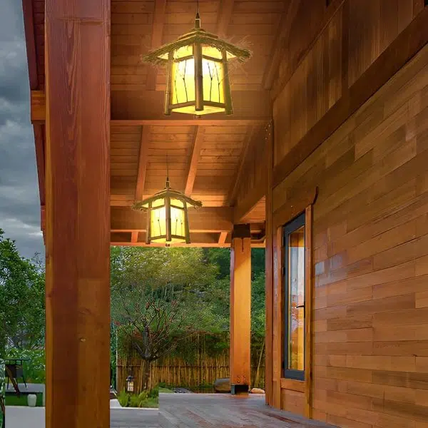Rustic Bamboo E27 Landscape Warm Lights For Pergola Hanging Lighting Or Path Lighting - Image 6