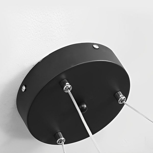 Minimalist Round Stepless Dimming with Remote LED Nordic Chandelier - Image 8