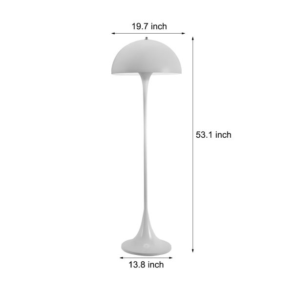 Downlight Modern White Dimmable Mushroom Dome Floor Lamp - Image 7
