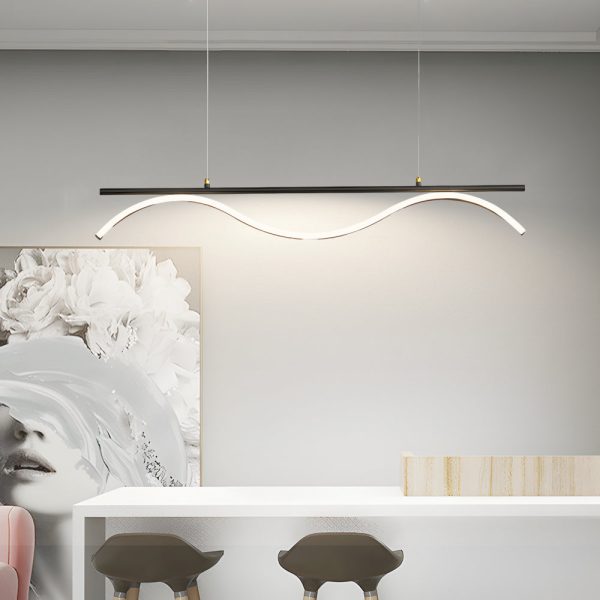 Linear Wave Design LED 1-Light Island Light - 47'' L - Image 7