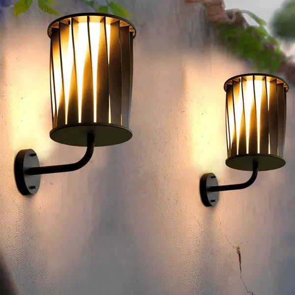 Creative Twisted Waterproof LED Modern Outdoor Wall Lamp Plug in Wall Lights - Image 7