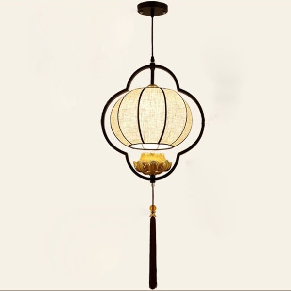 Chinese Retro Light Luxury Wrought Iron 1-Light Pendant Light - Image 21