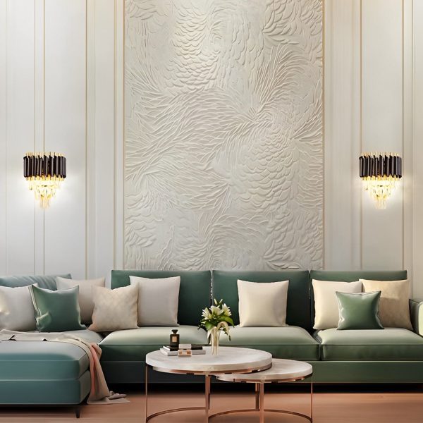 Creative Metal Crystal Glass LED Postmodern Wall Sconce Lighting - Image 4