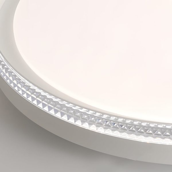 White Acrylic LED Flush Ceiling Lighting - Image 6