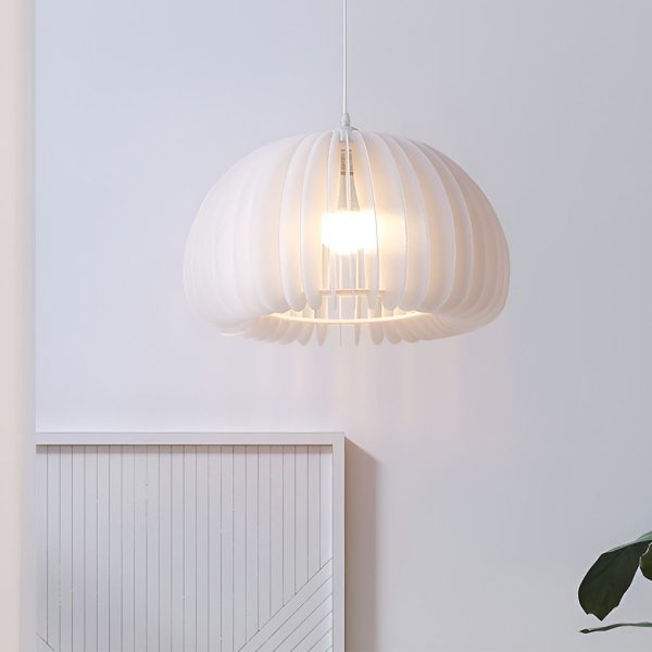 Lantern Shaped 3 Step Dimming LED 16W White Nordic Pendant Light - Image 6