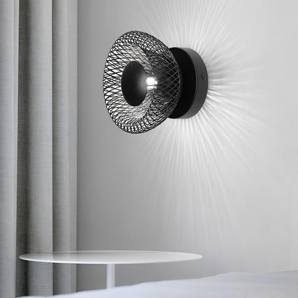 Artistic Creative Circular Nest Grid LED Modern Wall Sconce Lighting - Image 4