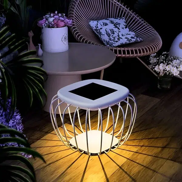 Waterproof Table Chair LED Modern Solar Outdoor Lanterns Floor Lamp - Image 2