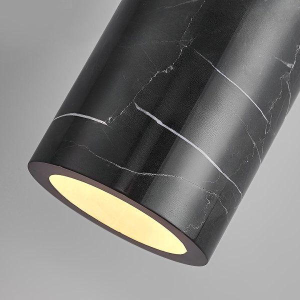 Minimalist Cylindrical Marmoreal 3 Step Dimming Nordic Pendant Lights - Image 8