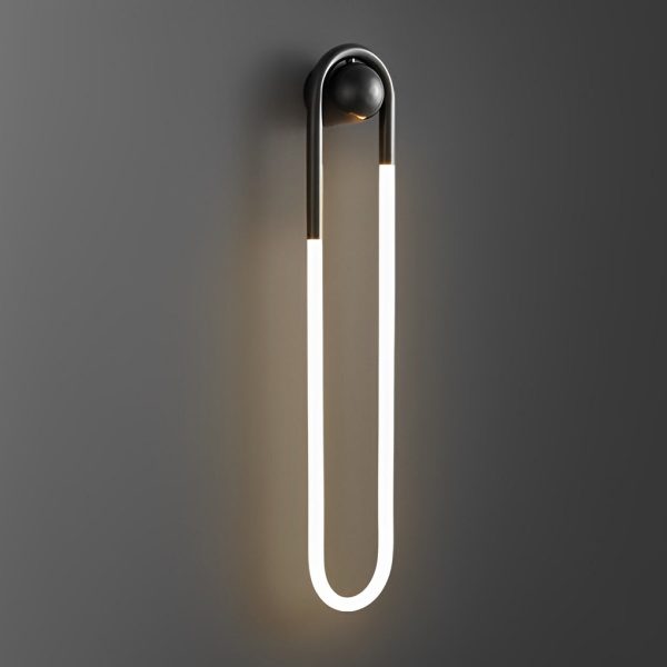 Round Rectangular Three Step Dimming LED Copper Minimalist Wall Lamp - Image 6