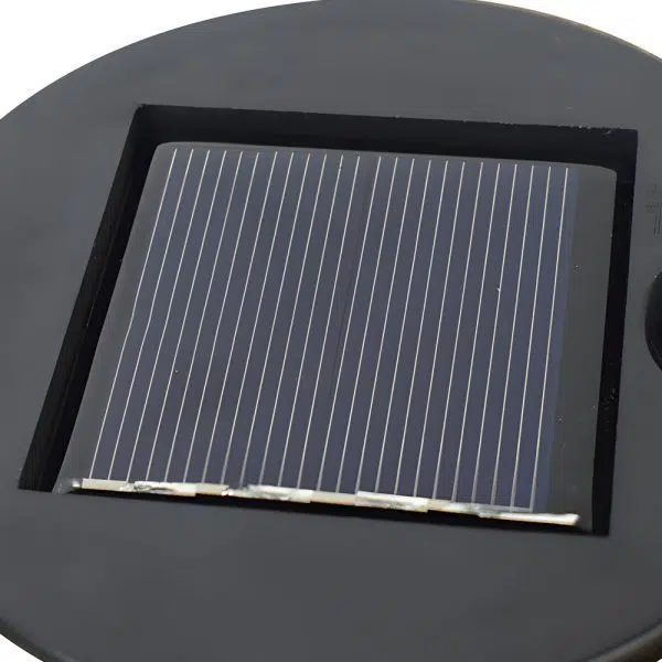 Retro Iron Hollow Umbrella Raindrops Waterproof Modern Solar Lawn Lights - Image 6