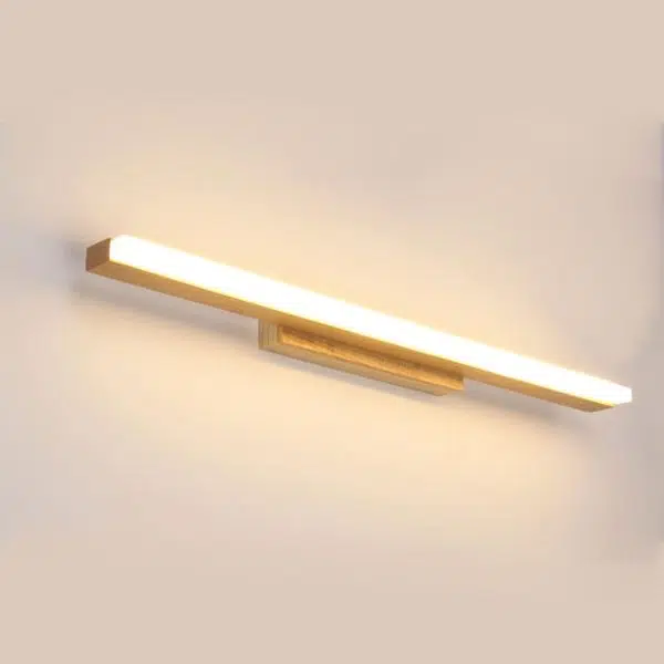 Nordic Minimalist Log Strip Vanity Light LED Wall Sconce Lamp - Image 4