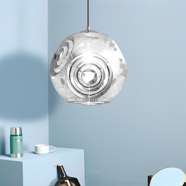 Creative Irregular Circular Stainless Steel Post-modern Chandelier Light - Image 2