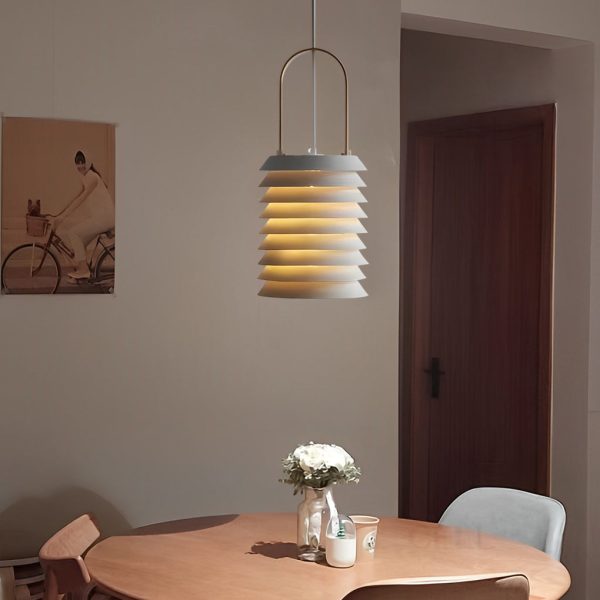 Creative Multi-layer Metal Minimalist Nordic Pendant Light Hanging Lamp - Image 4