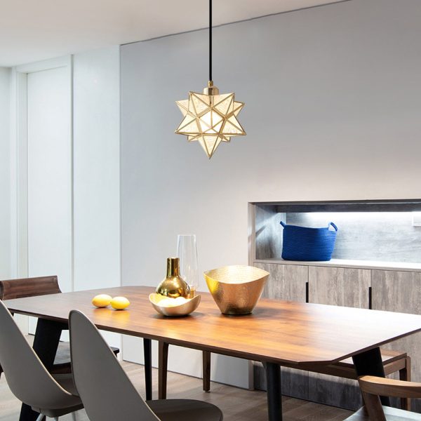 Creative Five-Pointed Star Three Step Dimming Modern Pendant Lights - Image 3
