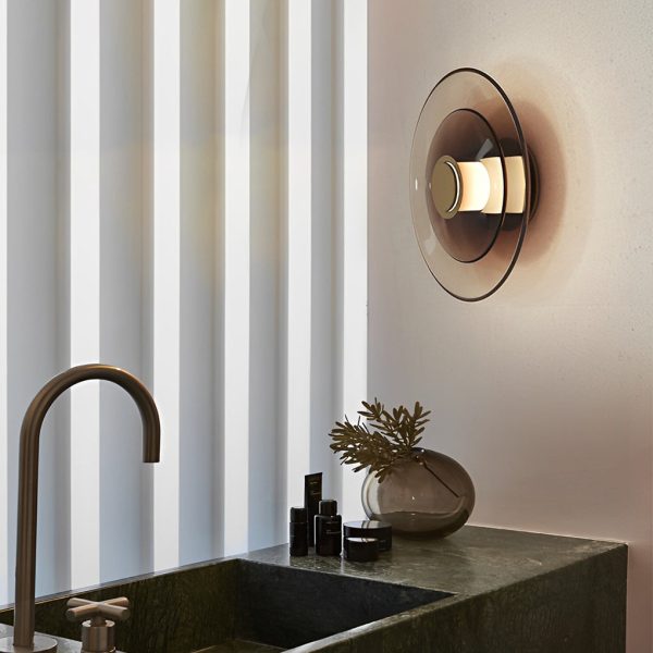 Round Creative Double-layered Glass LED Nordic Wall Sconces Lighting - Image 3