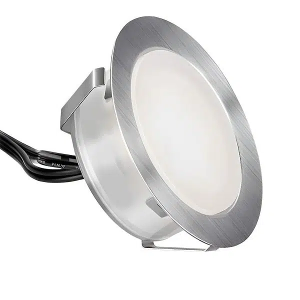 Lux Bright White Stainless Steel 1.5W LED In-Ground Well Lights for Decks and Steps - Image 6