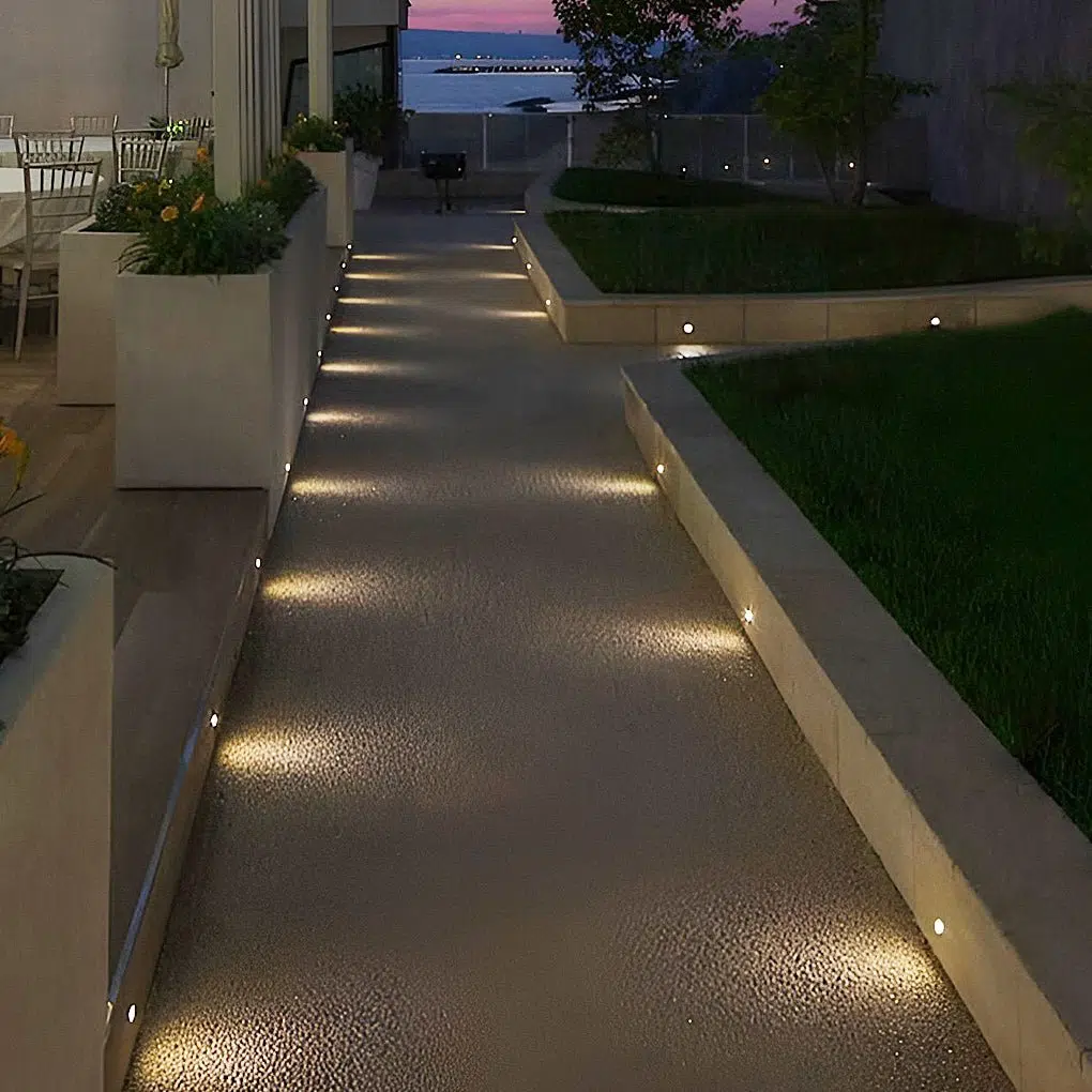 8-pcs-led-deck-stair-lights-outdoor-step-lights-recessed-garden-lights-in-ground-lightsdazuma-786204.jpg Lux Bright White Stainless Steel 1.5W LED In-Ground Well Lights for Decks and Steps - Image 1
